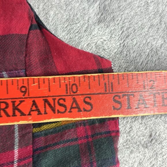 Ralph Lauren Girls Dress 4T Tartan Plaid‎ Patchwork Cotton Red Sleeveless Lined - Picture 10 of 14